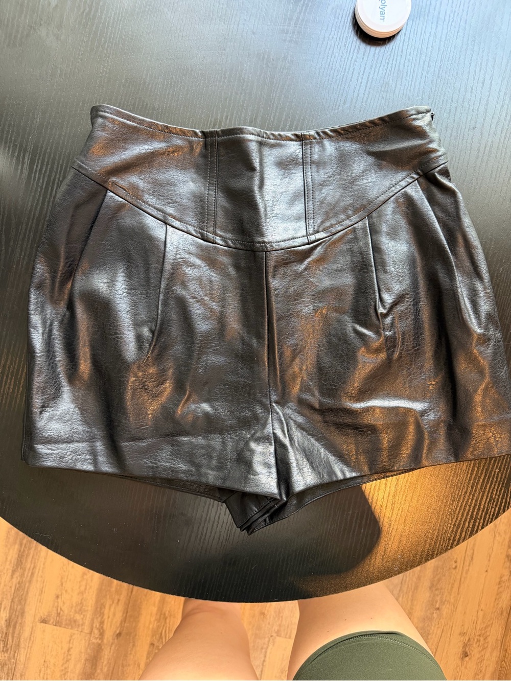 Vici NWOT High-Waist Faux Leather Pleated Women’s Shorts